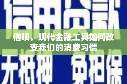 六龟借呗，现代金融工具如何改变我们的消费习惯