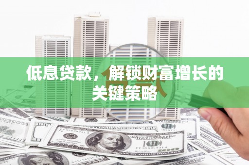 六龟低息贷款，解锁财富增长的关键策略