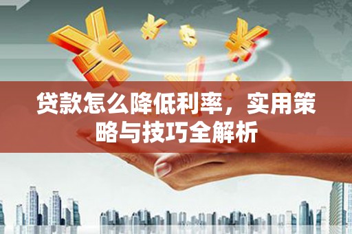 六龟贷款怎么降低利率，实用策略与技巧全解析